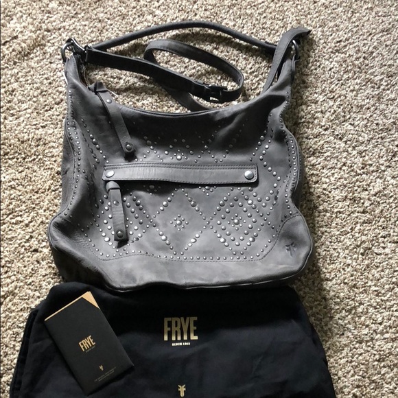 frye studded hobo
